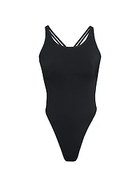 Soft Ribbed Lowback Bodysuit