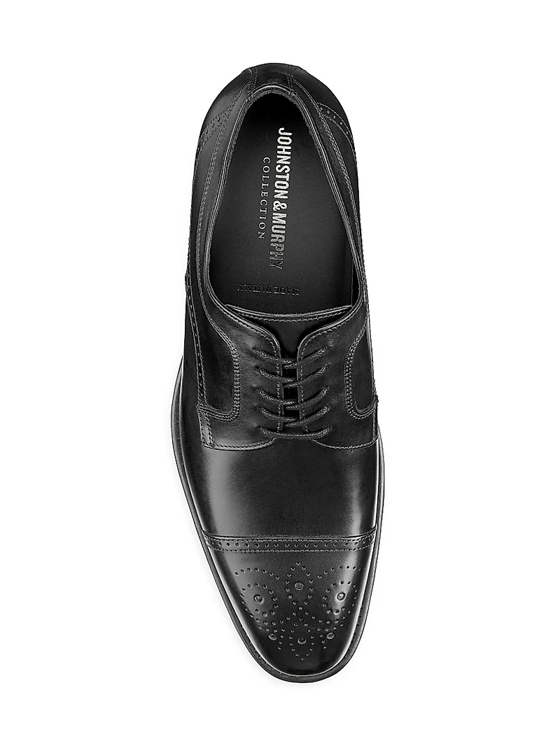 J&M Collection Ellsworth Leather Lace-Up Oxfords