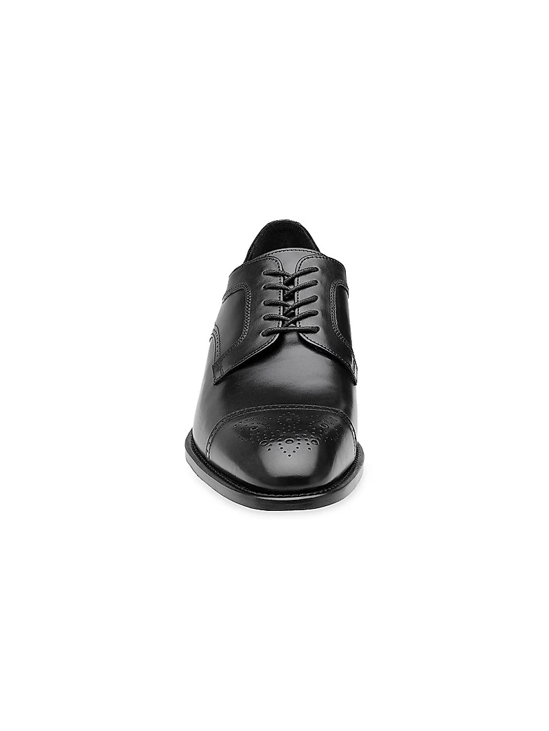 J&M Collection Ellsworth Leather Lace-Up Oxfords