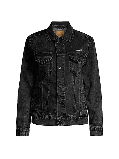 Mrs. Embroidered Denim Jacket