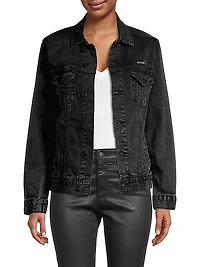 Mrs. Embroidered Denim Jacket