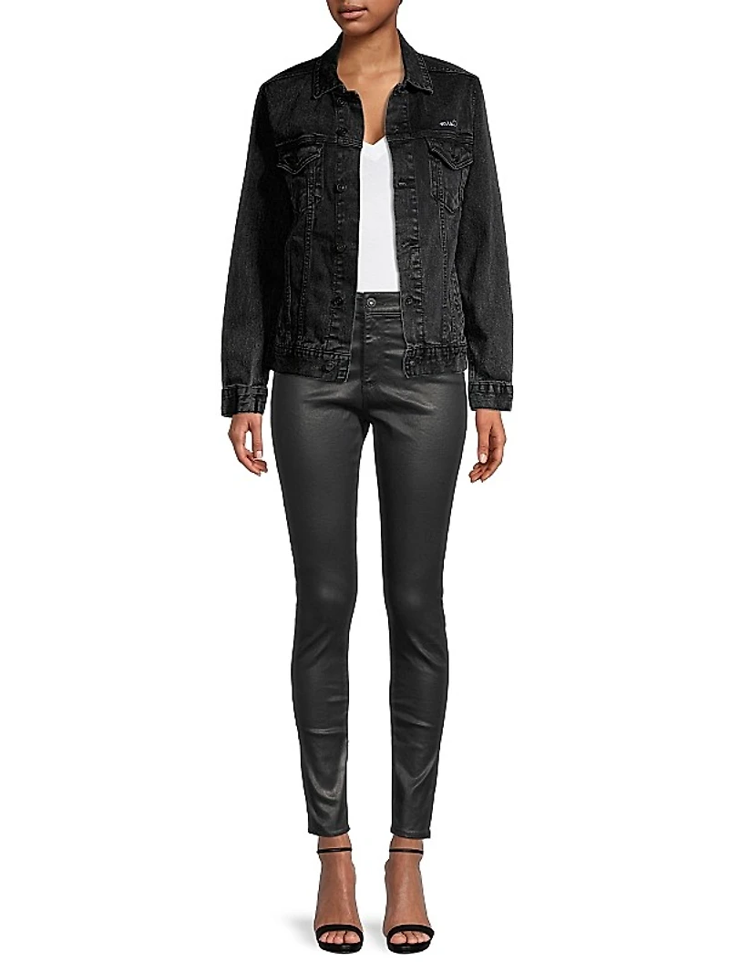 Mrs. Embroidered Denim Jacket