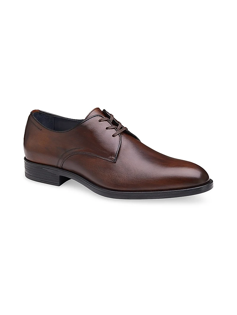 J&M Collection Flynch Leather Lace-Up Oxfords