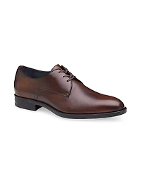 J&M Collection Flynch Leather Lace-Up Oxfords
