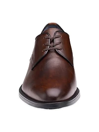 J&M Collection Flynch Leather Lace-Up Oxfords