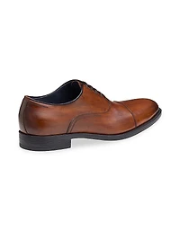 J&M Collection Flynch Leather Cap-Toe Oxfords