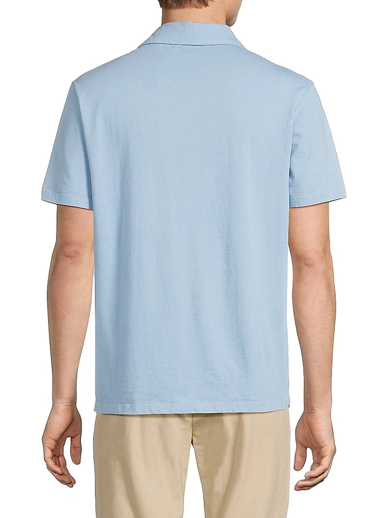 Garment-Dyed Polo Shirt