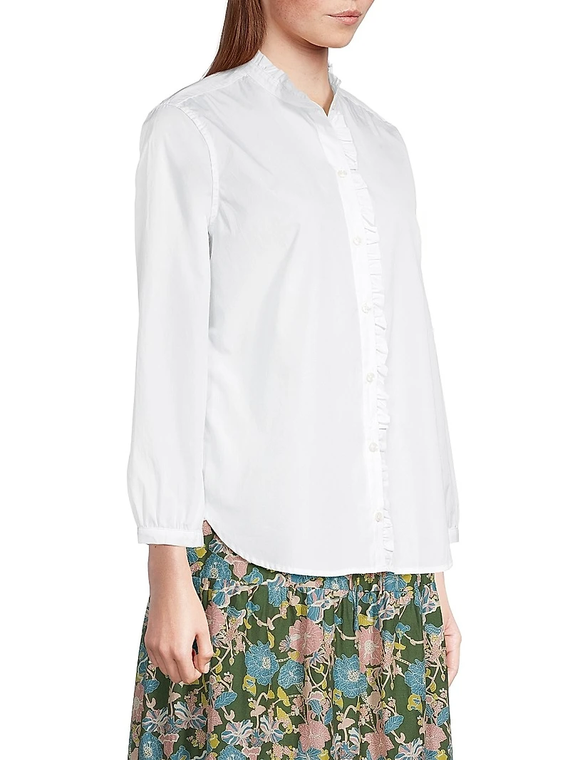 Henea Ruffled Cotton Shirt