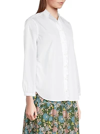 Henea Ruffled Cotton Shirt