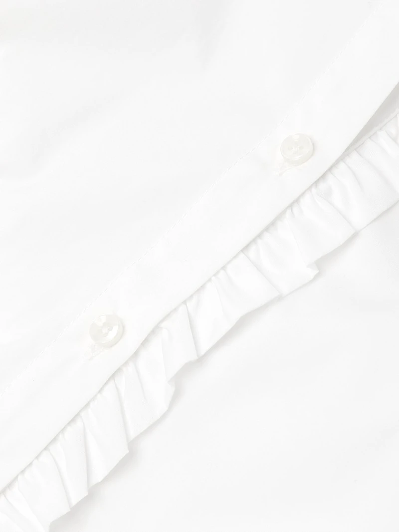Henea Ruffled Cotton Shirt