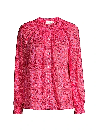 Cotton-Blend Printed Shirt