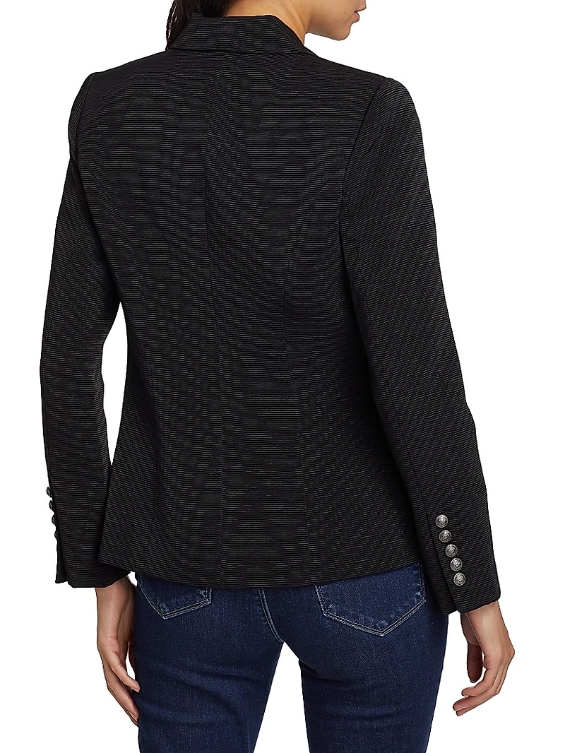 Kenzie Cotton-Blend Double-Breasted Blazer