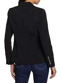 Kenzie Cotton-Blend Double-Breasted Blazer