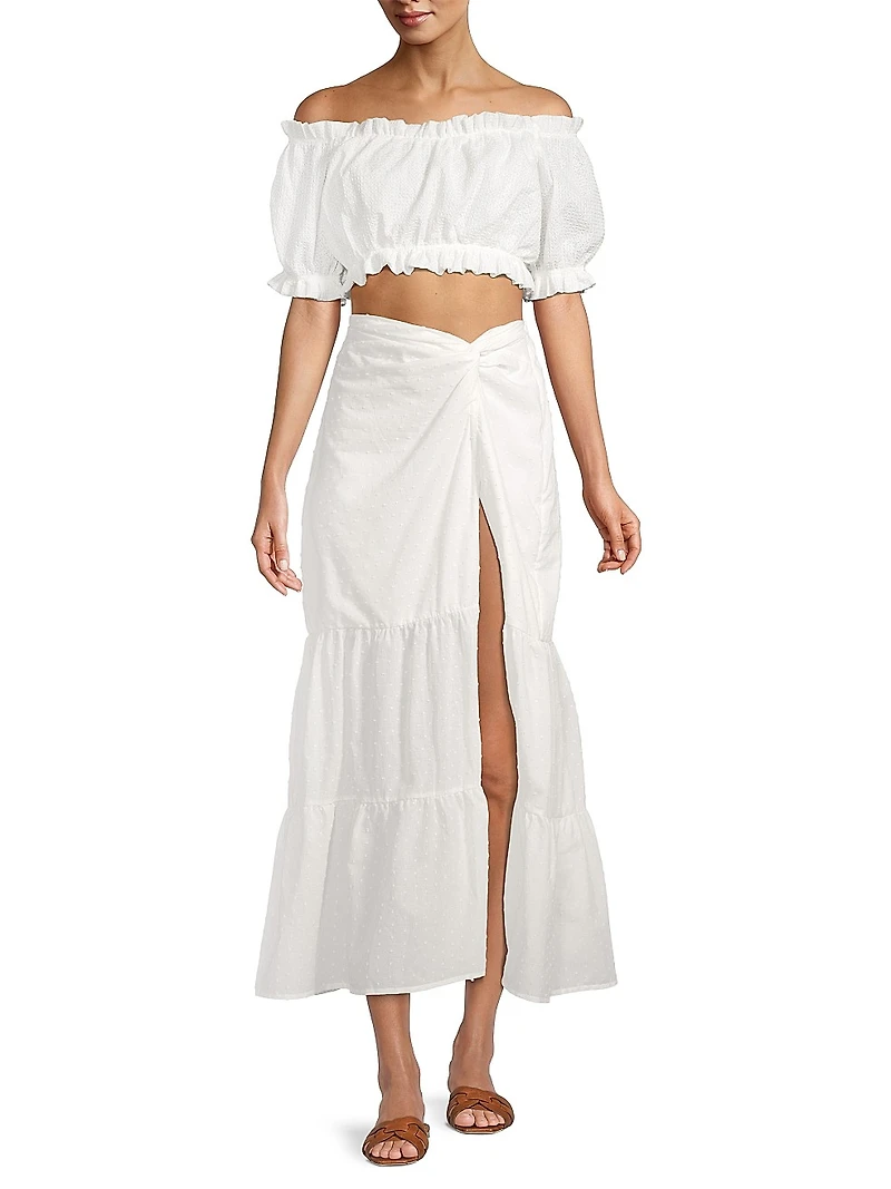 Valentina Cotton Maxi Skirt