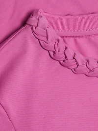 Braided Cotton Pullover Tee