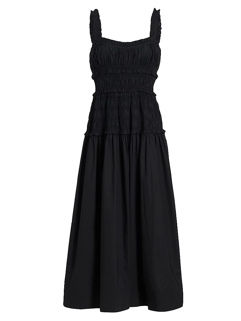 Marianne Smocked Midi-Dress