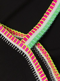 Crochet-Trim One-Piece Swimsuit