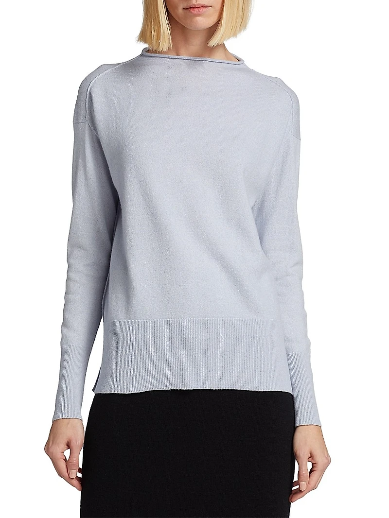 COLLECTION Rolled Crewneck Sweater