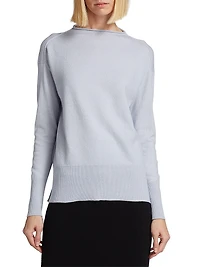 COLLECTION Rolled Crewneck Sweater