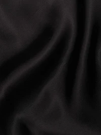 Pleated Satin Wide-Leg Pants