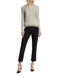 COLLECTION Sparkle Cable-Knit Sweater