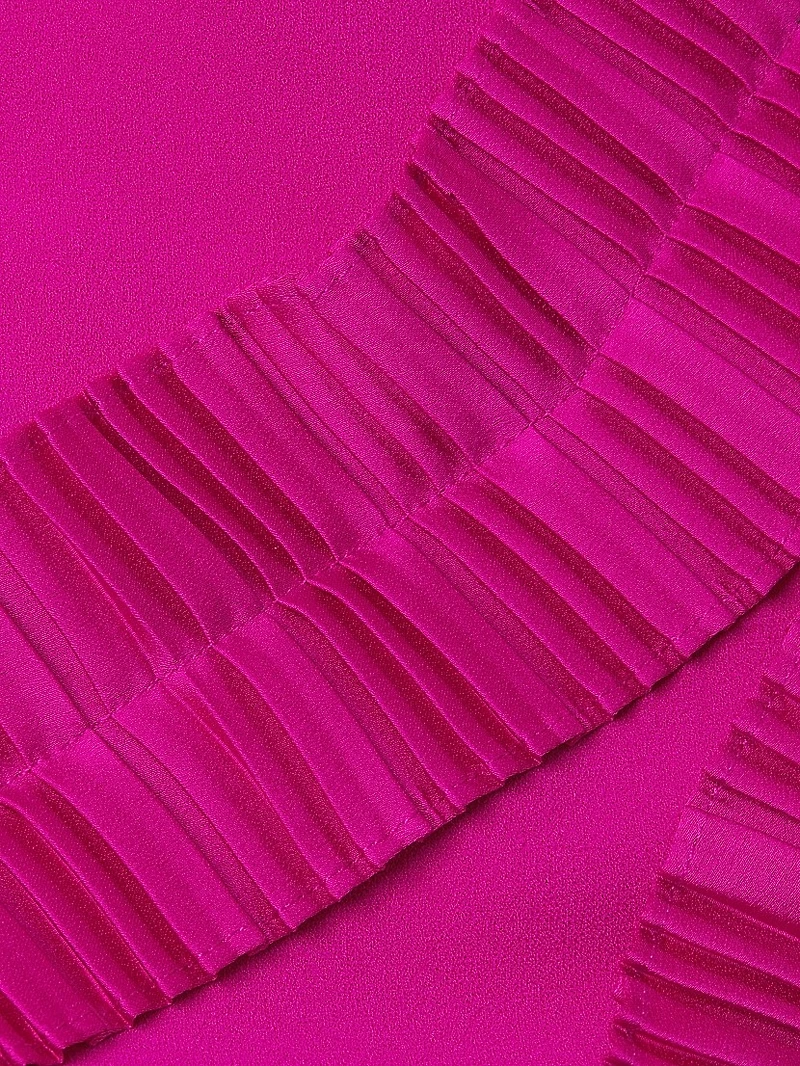 Ruffled Chiffon Gown