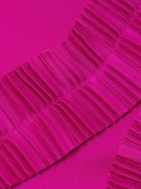 Ruffled Chiffon Gown