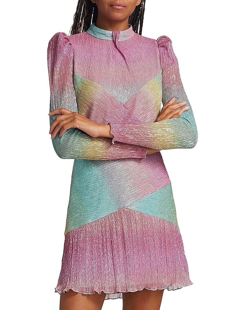 Saydee Metallic Gradient Minidress