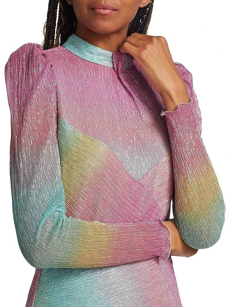 Saydee Metallic Gradient Minidress