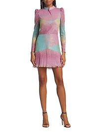 Saydee Metallic Gradient Minidress