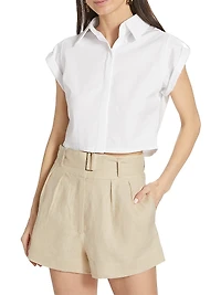 Leonora Cotton Crop Top
