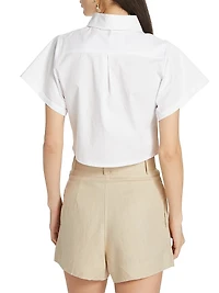 Leonora Cotton Crop Top