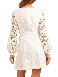 Grazia Eyelet Lace Minidress
