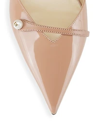 Amita 45MM Patent Leather Kitten Heel Pumps