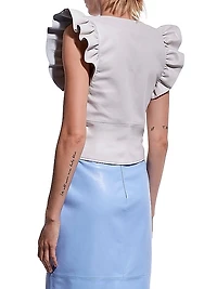 Sylvia Recycled Leather Top
