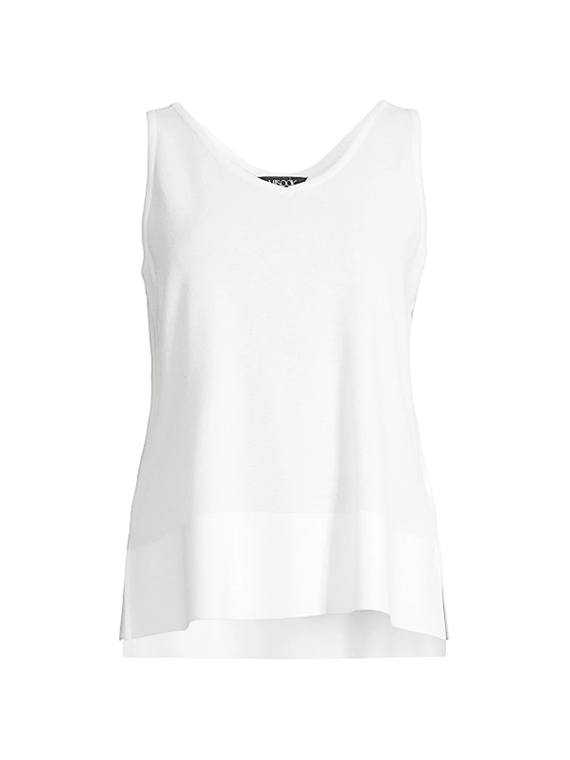 V-Neck Soft Knit Tank Top