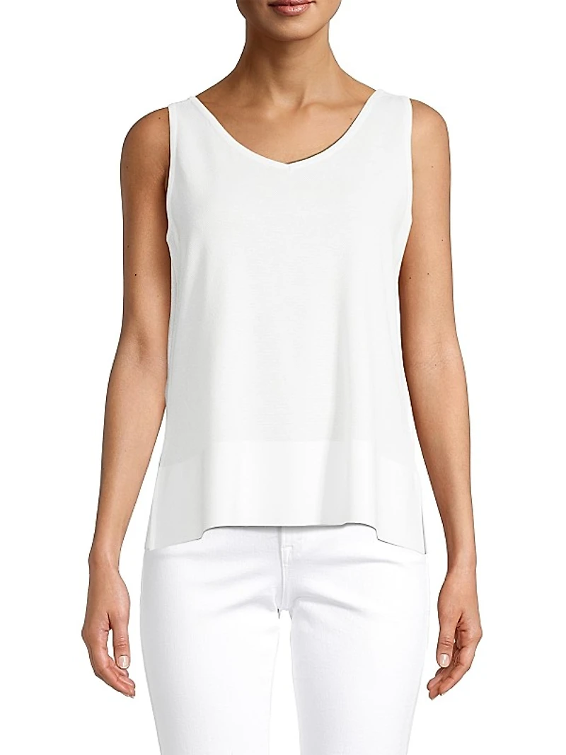 V-Neck Soft Knit Tank Top