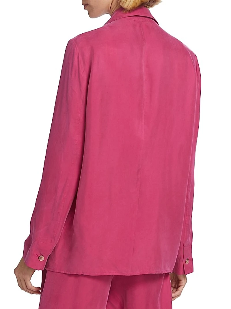 Hallie Single-Button Blazer