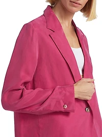Hallie Single-Button Blazer