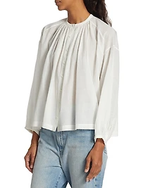 Jane Shirred Blouse