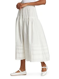 Sebastiane Tiered Cotton Maxi Skirt