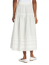 Sebastiane Tiered Cotton Maxi Skirt
