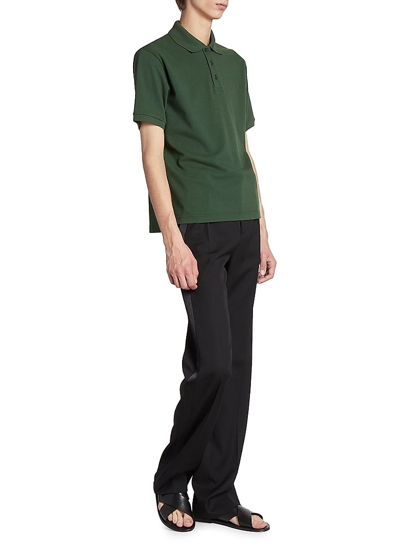 Monogram Polo Shirt Cotton Piqué