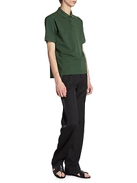 Monogram Polo Shirt Cotton Piqué