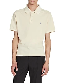 Monogram Polo Shirt Cotton Piqué