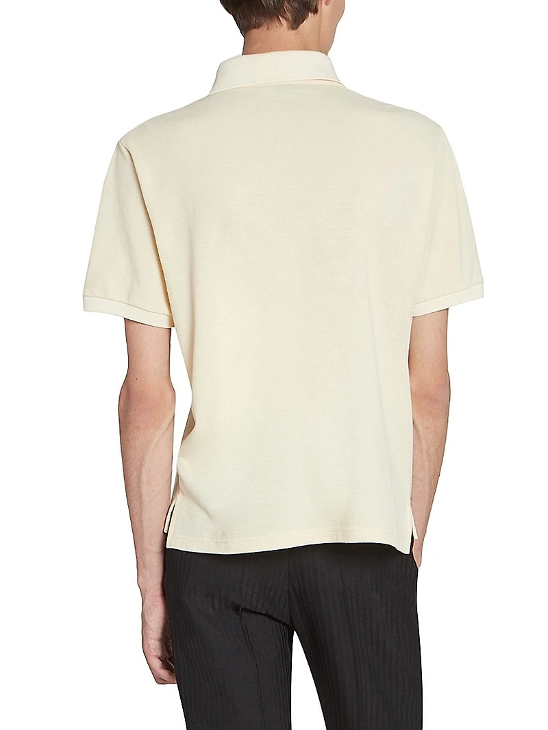 Monogram Polo Shirt Cotton Piqué