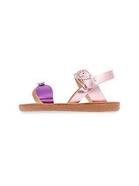 Little Girl's & Girl's Little Poppy Metallic Soft Leather Sandals