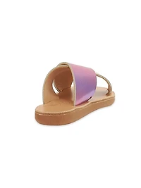 Little Girl's & Girl's Little Thais Metallic Soft Leather Sandals