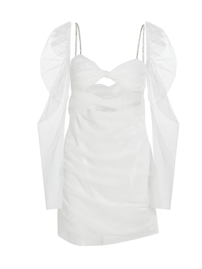 Jean Twisted Semi-Sheer Minidress