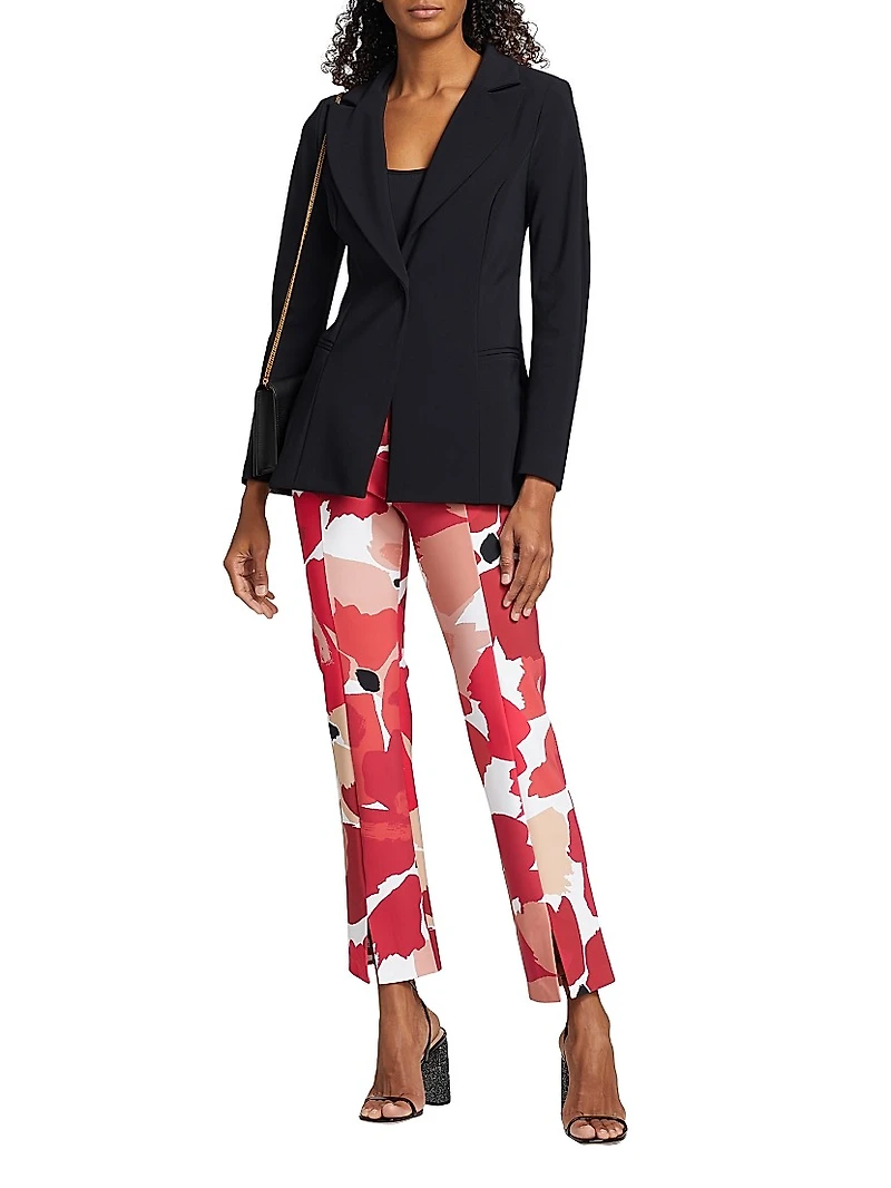 Alex Jersey Single-Button Blazer